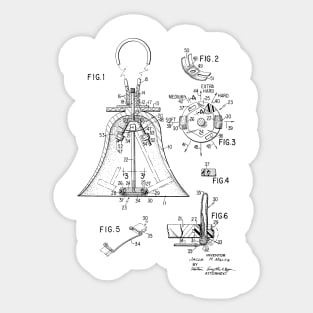 Bell Vintage Patent Drawing Sticker